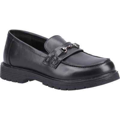 Hush Puppies Lydia Senior Mädchenschwarze Slipper Aus Leder Schwarz EU 36 / UK 3 Hush Puppies Lydia Senior Mädchenschwarze Slipper Aus Leder Schwarz EU 36 / UK 3