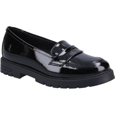 Hush Puppies Hazel Patent SNR Mädchenschwarze Slipper Aus Leder Schwarz EU 36 / UK 3 Hush Puppies Hazel Patent SNR Mädchenschwarze Slipper Aus Leder Schwarz EU 36 / UK 3