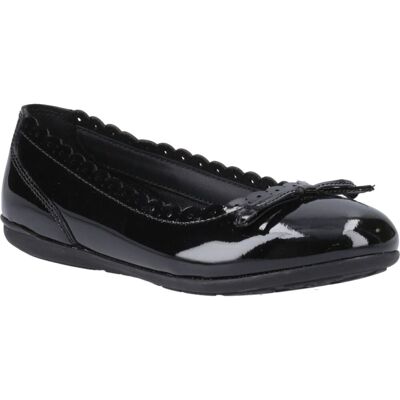 Hush Puppies Lillie Ballerina Patent Mädchenschwarze Ballettschuhe Aus Leder Schwarz EU 46 / UK 11 Hush Puppies Lillie Ballerina Patent Mädchenschwarze Ballettschuhe Aus Leder Schwarz EU 46 / UK 11