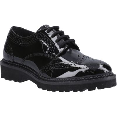 Hush Puppies Gabi Lace Up Mädchen Brogues Aus Schwarzem Leder Schwarz EU 40,5 / UK 7 Hush Puppies Gabi Lace Up Mädchen Brogues Aus Schwarzem Leder Schwarz EU 40,5 / UK 7