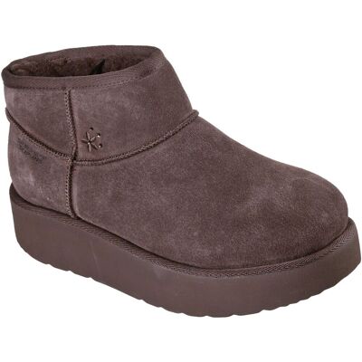 Skechers Keep Cozy Leder Damen Schokoladen Winter Stiefeletten Schokolade EU 40,5 / UK 7 Skechers Keep Cozy Leder Damen Schokoladen Winter Stiefeletten Schokolade EU 40,5 / UK 7