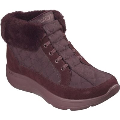 Skechers On-The-Go Encore Elisa Textil Damen Burgunderfarben Winter Stiefeletten Rot EU 40,5 / UK 7 Skechers On-The-Go Encore Elisa Textil Damen Burgunderfarben Winter Stiefeletten Rot EU 40,5 / UK 7