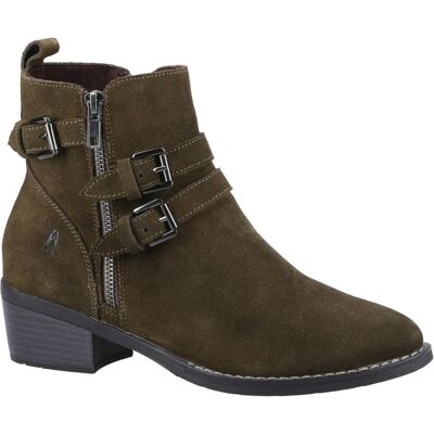 Hush Puppies - Damen Stiefeletten "Jenna", Leder (Khaki-Braun) Khaki EU 36 / UK 3 Hush Puppies - Damen Stiefeletten "Jenna", Leder (Khaki-Braun) Khaki EU 36 / UK 3