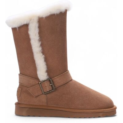 Infinity Leather Damen Winterstiefel aus echtem Schaffell, hellbraun, Wildleder, Kalbsleder, warm – Redwood Bräunen EU 36 Infinity Leather Damen Winterstiefel aus echtem Schaffell, hellbraun, Wildleder, Kalbsleder, warm – Redwood Bräunen EU 36