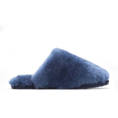 Infinity Leather Damen-Hausschuhe aus Schaffell, Marineblau, warm, Winterpelz, Pantolette – Aurora Marine EU40 Infinity Leather Damen-Hausschuhe aus Schaffell, Marineblau, warm, Winterpelz, Pantolette – Aurora Marine EU40