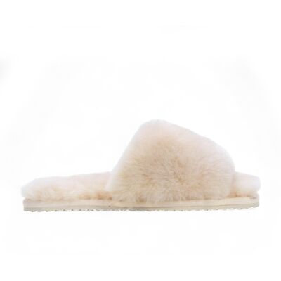 Infinity Leather Damen Schaffell Hausschuhe Beige Warme Winter Fell Slider - Nordic Beige US 39 Infinity Leather Damen Schaffell Hausschuhe Beige Warme Winter Fell Slider - Nordic Beige US 39