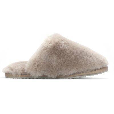 Infinity Leather Damen Schaffell Hausschuhe Taupe Warm Winter Fell Pantolette - Aurora Taupe EU 37 Infinity Leather Damen Schaffell Hausschuhe Taupe Warm Winter Fell Pantolette - Aurora Taupe EU 37