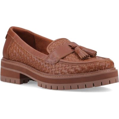 TOMS Cara Gewebte Damen Mokassins in Bernsteinbraun Braun EU 38 / UK 5 TOMS Cara Gewebte Damen Mokassins in Bernsteinbraun Braun EU 38 / UK 5