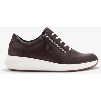 Clarks Un Rio Zip Burgundy Leder Sneakers Rot EU 37,5 / UK 4,5 Clarks Un Rio Zip Burgundy Leder Sneakers Rot EU 37,5 / UK 4,5