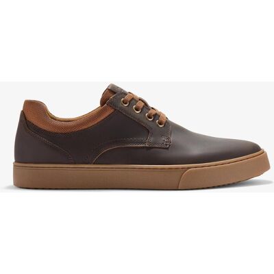 Clarks Lockton Schnürschuhe aus tan-farbenem, öligem Leder Braun EU 40,5 / UK 7 Clarks Lockton Schnürschuhe aus tan-farbenem, öligem Leder Braun EU 40,5 / UK 7