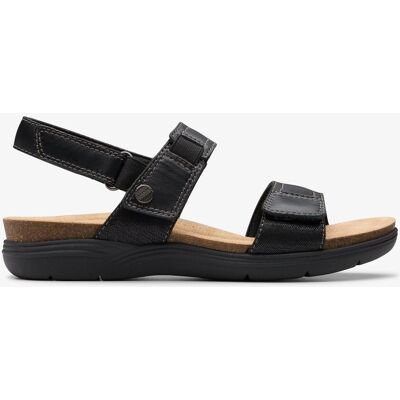 Clarks April Clover Schwarze Kombi-Sandalen Schwarz EU 37,5 / UK 4,5 Clarks April Clover Schwarze Kombi-Sandalen Schwarz EU 37,5 / UK 4,5