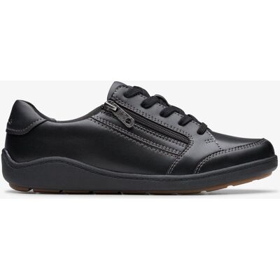 Clarks Bryianne Bayla Schwarze Leder-Sneaker Schwarz EU 36 / UK 3 Clarks Bryianne Bayla Schwarze Leder-Sneaker Schwarz EU 36 / UK 3