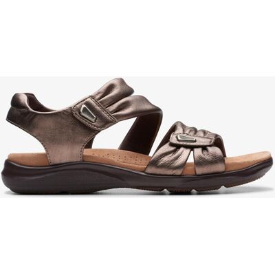 Clarks Kitly Ave Bronze Leder-Sandalen Metallisch EU 37,5 / UK 4,5 Clarks Kitly Ave Bronze Leder-Sandalen Metallisch EU 37,5 / UK 4,5