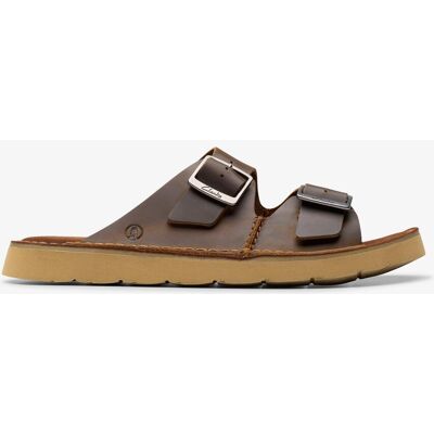 Clarks Solsbury Riemen Bienenwachs-Leder-Sandalen Braun EU 46 / UK 11 Clarks Solsbury Riemen Bienenwachs-Leder-Sandalen Braun EU 46 / UK 11