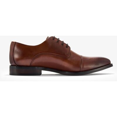 Clarks Banstead-Cap Schuhe aus braunem Leder Braun EU 40 / UK 6,5 Clarks Banstead-Cap Schuhe aus braunem Leder Braun EU 40 / UK 6,5