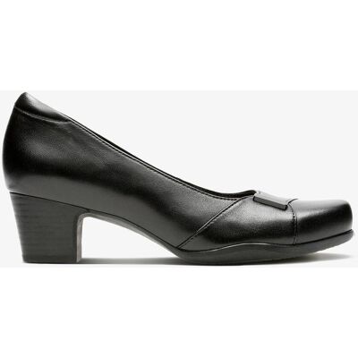 Clarks Rosalyn Belle Schwarze Leder Schuhe Schwarz EU 38,5 / UK 5,5 Clarks Rosalyn Belle Schwarze Leder Schuhe Schwarz EU 38,5 / UK 5,5