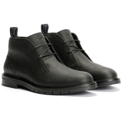 Tower London Armour Chukka Schnür-Lederstiefel für Herren in Schwarz Schwarz EU 47.5 / UK 12 Tower London Armour Chukka Schnür-Lederstiefel für Herren in Schwarz Schwarz EU 47.5 / UK 12