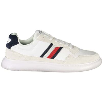 Tommy Hilfiger Weiße Leder Herren Sneaker Weiß EU46 Tommy Hilfiger Weiße Leder Herren Sneaker Weiß EU46