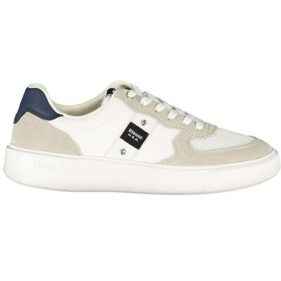 Blauer Weiße Leder Herren Sneaker Weiß EU40 Blauer Weiße Leder Herren Sneaker Weiß EU40