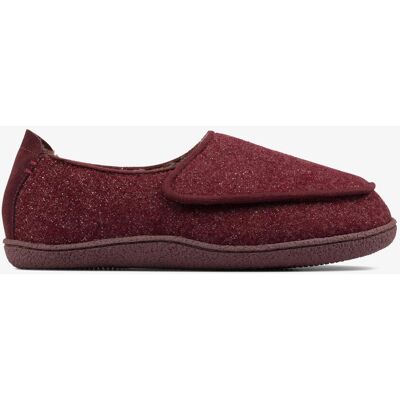 Clarks Home Charm Burgunder Interesse Hausschuhe Rot EU 37 / UK 4 Clarks Home Charm Burgunder Interesse Hausschuhe Rot EU 37 / UK 4