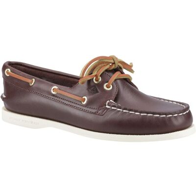 Sperry Authentische 2-Augen-Leder-Herren-Braune Bootsschuhe Braun EU 39/UK 6 Sperry Authentische 2-Augen-Leder-Herren-Braune Bootsschuhe Braun EU 39/UK 6