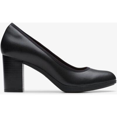 Clarks Bayla Carly Schwarze Leder-Schuhe Schwarz EU 37 / UK 4 Clarks Bayla Carly Schwarze Leder-Schuhe Schwarz EU 37 / UK 4