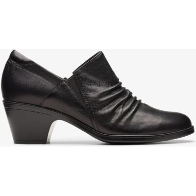 Clarks Emily2 Cove Schwarze Leder Schuhe Schwarz EU 39/UK 6 Clarks Emily2 Cove Schwarze Leder Schuhe Schwarz EU 39/UK 6