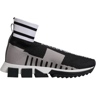 Dolce & Gabbana Portofino Slip-On Sneaker mit Chunky-Sohle Schwarz EU 38 Dolce & Gabbana Portofino Slip-On Sneaker mit Chunky-Sohle Schwarz EU 38