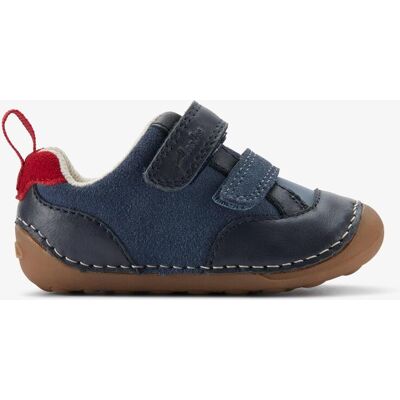 Clarks Tiny Fun T Marineblau/Rot Schuhe Blau EU 18,5 / UK 2,5 Clarks Tiny Fun T Marineblau/Rot Schuhe Blau EU 18,5 / UK 2,5