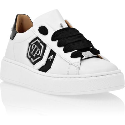 Philipp Plein Lo-Top Sneakers Hexagon Weiß schwarz 30,5 EU/IT Philipp Plein Lo-Top Sneakers Hexagon Weiß schwarz 30,5 EU/IT