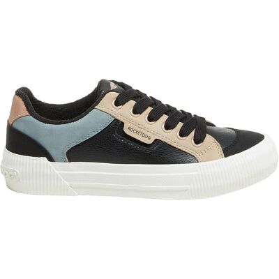 Rocket Dog - Damen Sneaker "Cheery Sporty", Blockfarben (Schwarz) Schwarz EU 40,5 / UK 7 Rocket Dog - Damen Sneaker "Cheery Sporty", Blockfarben (Schwarz) Schwarz EU 40,5 / UK 7