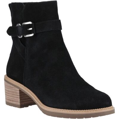 TOMS Hailey Schnallen-Leder Damen Schwarze Absatz-Stiefeletten Schwarz EU 39/UK 6 TOMS Hailey Schnallen-Leder Damen Schwarze Absatz-Stiefeletten Schwarz EU 39/UK 6