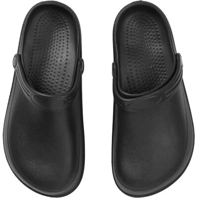 Premier - Herren/Damen Unisex Kochs Clogs "Anchor" (Schwarz) Schwarz EU 44.5 / UK 10 Premier - Herren/Damen Unisex Kochs Clogs "Anchor" (Schwarz) Schwarz EU 44.5 / UK 10