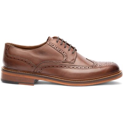 Chapman Moore Chapman & Moore Herren Derby Brogue Oxford Schuhe aus braunem Leder Dunkelbraun EU42 Chapman Moore Chapman & Moore Herren Derby Brogue Oxford Schuhe aus braunem Leder Dunkelbraun EU42