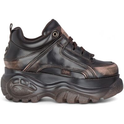 Buffalo Damen Vintage Braune Chunky Plateau-Sneaker - 1339-14-VNTG Dunkelbraun US 39 Buffalo Damen Vintage Braune Chunky Plateau-Sneaker - 1339-14-VNTG Dunkelbraun US 39