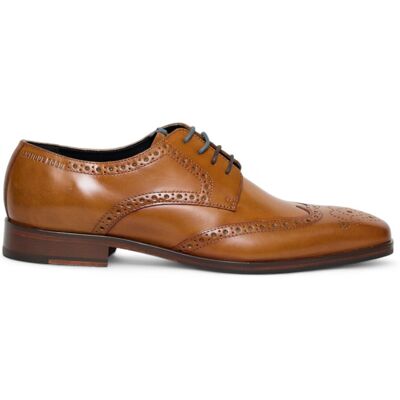 Antique Rogue Herren Oxford Derby Brogue aus hellbraunem Leder - Luca Bräunen EU44 Antique Rogue Herren Oxford Derby Brogue aus hellbraunem Leder - Luca Bräunen EU44
