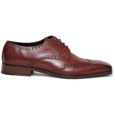 Antique Rogue Herren-Oxford-Derby-Brogue aus burgunderrotem Leder - Luca Rot EU45 Antique Rogue Herren-Oxford-Derby-Brogue aus burgunderrotem Leder - Luca Rot EU45