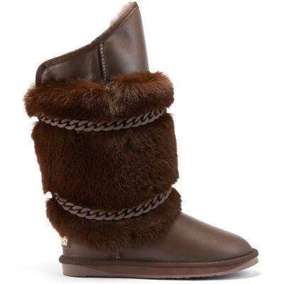Australia Luxe Atilla II Gebrannte Kniehohe Stiefel Braun US 39 Australia Luxe Atilla II Gebrannte Kniehohe Stiefel Braun US 39