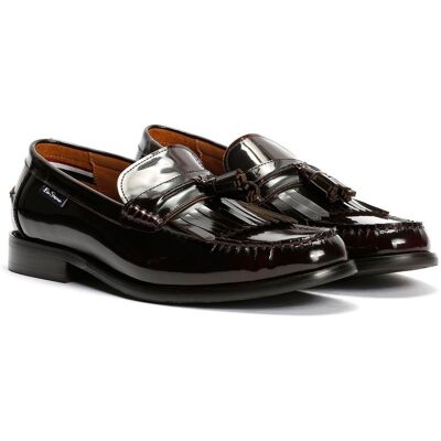 Ben Sherman Buster Leder Männer Rote Slipper Rot EU 42 / UK 8 Ben Sherman Buster Leder Männer Rote Slipper Rot EU 42 / UK 8