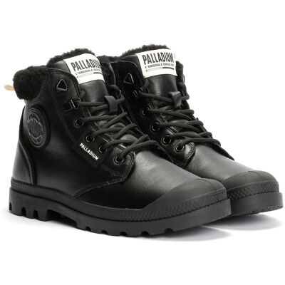 Palladium Pampa HI Snow Warm Leder Damen Schwarze Stiefel Schwarz EU 40,5 / UK 7 Palladium Pampa HI Snow Warm Leder Damen Schwarze Stiefel Schwarz EU 40,5 / UK 7