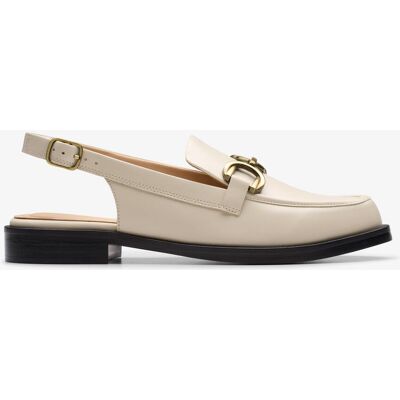 Clarks Straven Sling Cream Leather Schuhe Weiß 37,5 EU/IT Clarks Straven Sling Cream Leather Schuhe Weiß 37,5 EU/IT