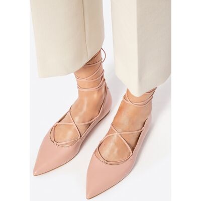 Wittchen Damen-Ballerinas aus echtem Leder mit spitzer Zehenpartie, Rosa, Naturleder Rosa US 39 Wittchen Damen-Ballerinas aus echtem Leder mit spitzer Zehenpartie, Rosa, Naturleder Rosa US 39