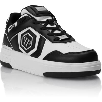 Philipp Plein Low-Top Sneakers Sk8R Weiß schwarz EU43 Philipp Plein Low-Top Sneakers Sk8R Weiß schwarz EU43