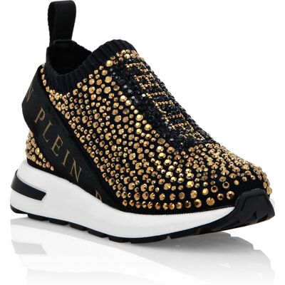 Philipp Plein Läufer Sneaker Schwarzes Gold EU 31 Philipp Plein Läufer Sneaker Schwarzes Gold EU 31
