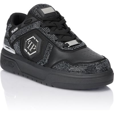 Philipp Plein Low-Top Sneakers Sk8R Strass Schwarz EU44 Philipp Plein Low-Top Sneakers Sk8R Strass Schwarz EU44