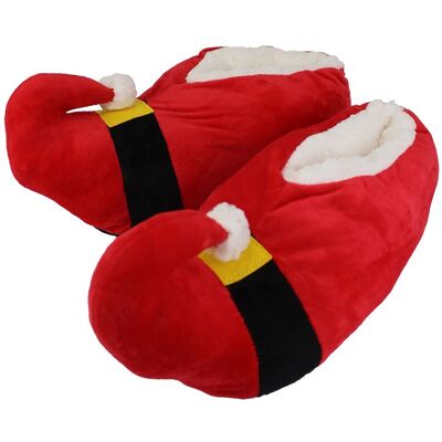 Slipper Snob Unisex Weihnachtsweiche Santa Hausschuhe Rot Slipper Snob Unisex Weihnachtsweiche Santa Hausschuhe Rot