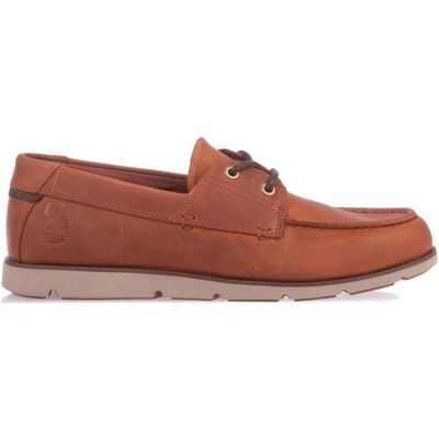 Timberland - "Grafton Bay" Bootsschuhe für Herren, Leder (Orange) Orange EU 41 / UK 7,5 Timberland - "Grafton Bay" Bootsschuhe für Herren, Leder (Orange) Orange EU 41 / UK 7,5
