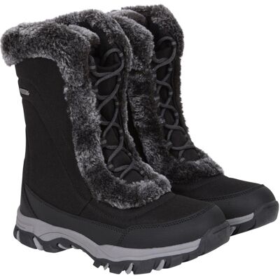 Mountain Warehouse - Damen Schneestiefel "Ohio" (Samtschwarz) Schwarz EU 38 / UK 5 Mountain Warehouse - Damen Schneestiefel "Ohio" (Samtschwarz) Schwarz EU 38 / UK 5