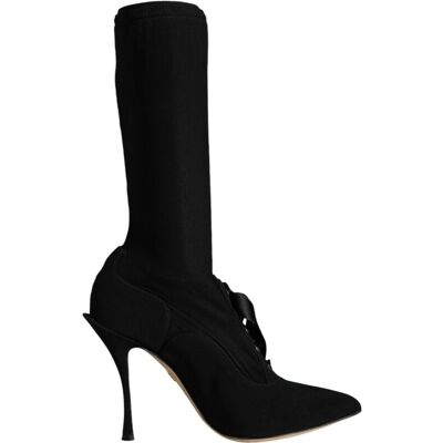 Dolce & Gabbana Stiefeletten mit spitzen Absätzen Schwarz EU 37 Dolce & Gabbana Stiefeletten mit spitzen Absätzen Schwarz EU 37