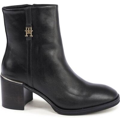 Tommy Hilfiger Leder Stiefeletten Schwarz EU41 Tommy Hilfiger Leder Stiefeletten Schwarz EU41